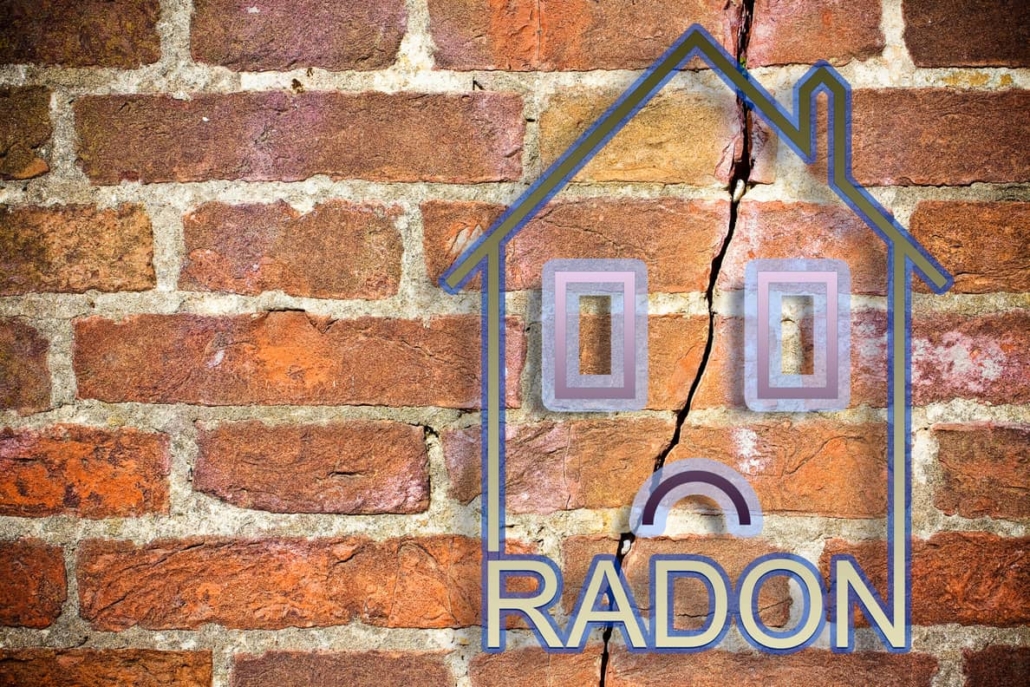 Cracks in the homes exterior can create high Radon levels in the basement.
